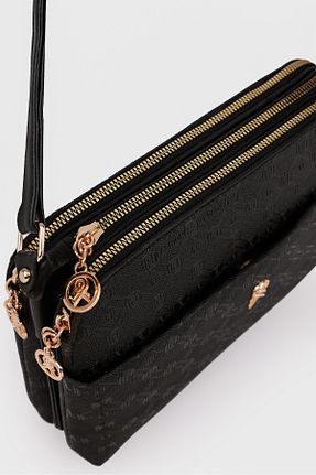 کیف دوشی مشکی زنانه چرم مصنوعی LNR POLO - کد 740940442