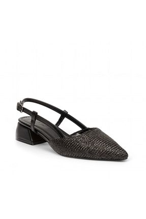 کفش پاشنه بلند کلاسیک مشکی زنانه حصیر ELAIA SHOES - کد 927590732