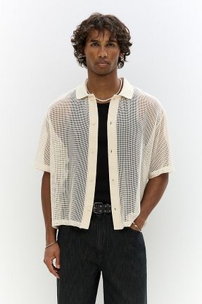 پیراهن سفید مردانه رگولار Pull & Bear - کد 927602814