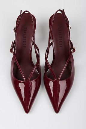 کفش استایلیتو زرشکی پاشنه نازک Shoeberry - کد 927610277