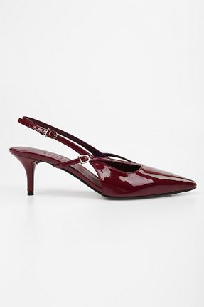 کفش استایلیتو زرشکی پاشنه نازک Shoeberry - کد 927610277