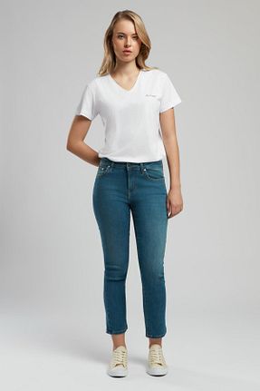 شلوار جین آبی زنانه پاچه لوله تفنگی Lee Cooper - کد 903720078