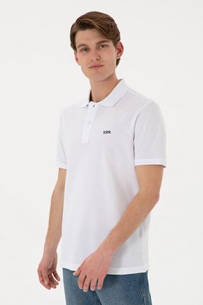 پولوشرت سفید مردانه پنبه ای U.S. Polo Assn. - کد 927601904