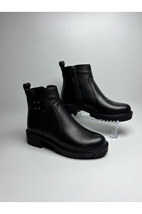 بوت / نیم بوت مشکی زنانه چرم خالص Daytex - کد 861911651