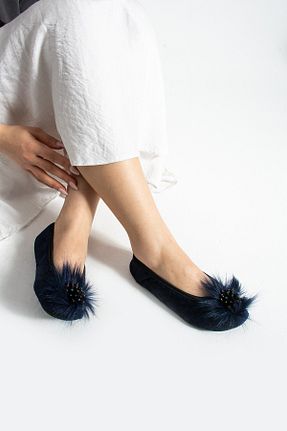 پاپوش سرمه ای زنانه پارچه ای RedPlay - کد 927601899
