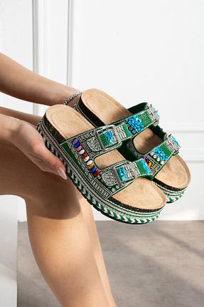 دمپائی سبز زنانه wolk shoes - کد 927597114