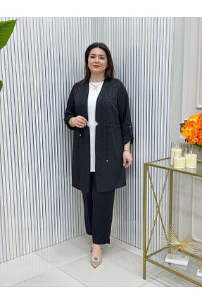 ست بالاتنه و پائین تنه حجاب مشکی زنانه رگولار GK - کد 927601040