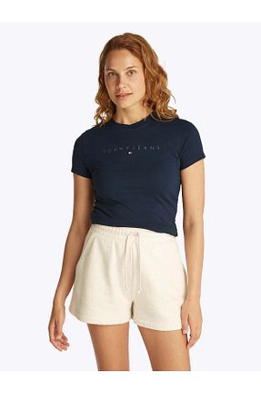 تیشرت سرمه ای زنانه رگولار Tommy Hilfiger - کد 901396241