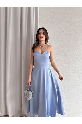 لباس آبی زنانه بافتنی Mooi Butik - کد 927593061