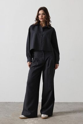 ست بالاتنه و پائین تنه سرمه ای زنانه MODA - کد 927603575