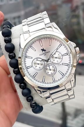 ساعت مچی طوسی مردانه 41-46 میلی متر Clup Polo - کد 857012648