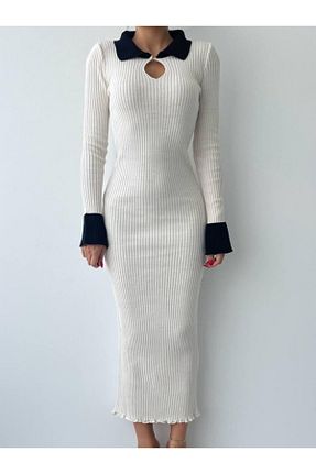لباس بژ زنانه تریکو MODA - کد 927627557