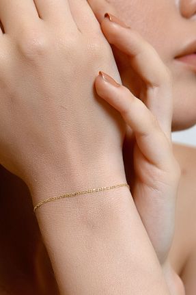 دستبند طلا زرد زنانه 14 عیار Altınkesesi - کد 331421168