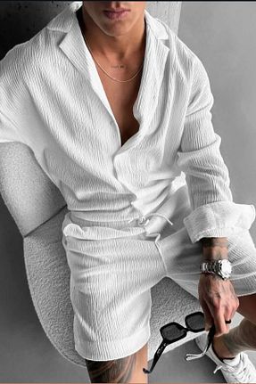 ست بالاتنه و پائین تنه سفید زنانه بافتنی GBRO - کد 927615428