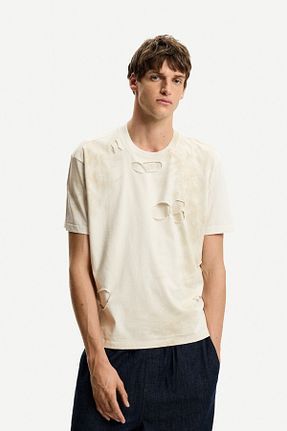 تیشرت بژ مردانه رگولار Bershka - کد 927636580
