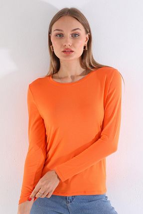 تیشرت نارنجی زنانه رگولار penyebizden - کد 761520615