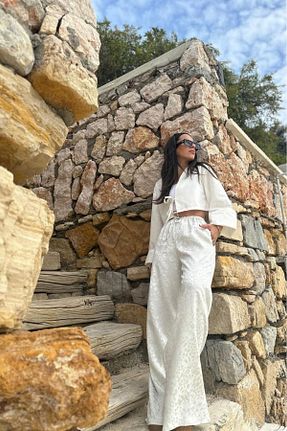 شلوار نباتی زنانه ساتن style of style - کد 905578885
