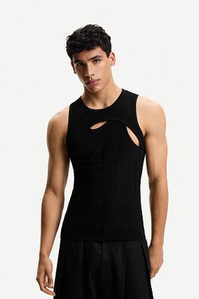 تیشرت مشکی مردانه Relaxed Bershka - کد 927636533