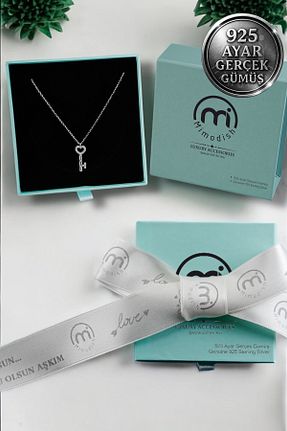 گردنبند نقره سفید زنانه 925 عیار Mimodish - کد 927633418