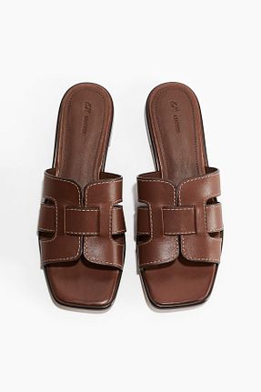 دمپائی قهوه ای زنانه پاشنه کوتاه (1 - 4 سانتی متر) H&M - کد 927650602