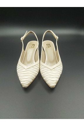 کفش مجلسی بژ زنانه پارچه ای Escarpinshoes - کد 922779030