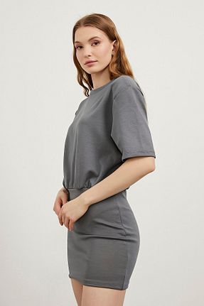 لباس طوسی زنانه بافت Arma Life - کد 927652990