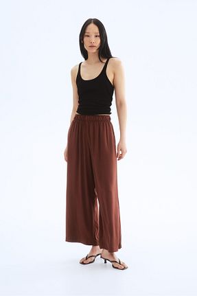 شلوار قهوه ای زنانه پلی استر H&M - کد 927648430