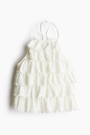تیشرت زنانه یقه هالتر H&M - کد 927649778