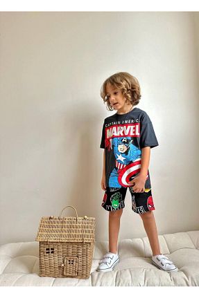 ست بالاتنه و پائین تنه مشکی بچه گانه بافت YİGİT BUTİK - کد 927652768