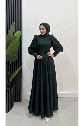 لباس فارغ التحصیلی حجاب سبز زنانه Prenses modasusev - کد 829369606