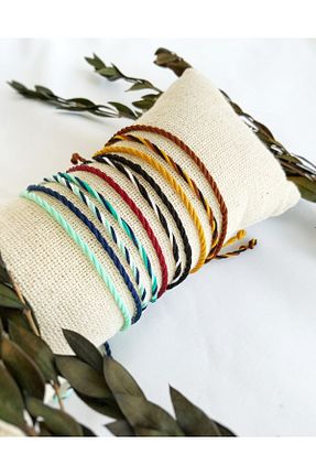 دستبند جواهر رنگی زنانه چرم Atölye Merdiven - کد 927664357