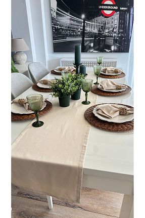 رومیزی بژ پنبه ای Decamor home - کد 927682380