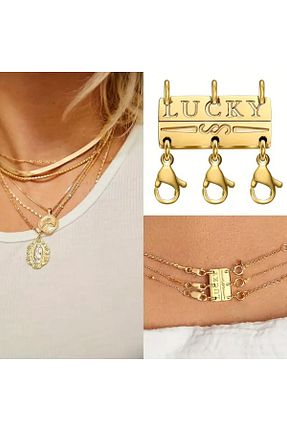 گردنبند جواهر متالیک زنانه GlassySKY - کد 927684653