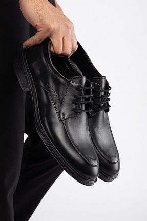 کفش کلاسیک مشکی مردانه چرم خالص maximoda - کد 927689153