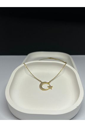 گردنبند استیل ( فولاد ) زرد زنانه استیل (فولاد) TuQos - کد 927693400