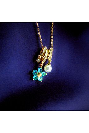 گردنبند استیل ( فولاد ) آبی زنانه استیل (فولاد) YS COLLECTION - کد 926216628
