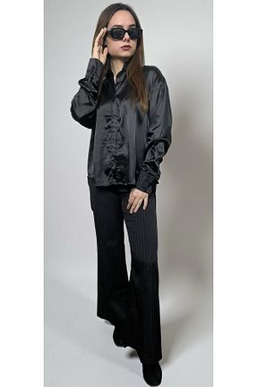 پیراهن مشکی زنانه گشاد BUALY - کد 927703606
