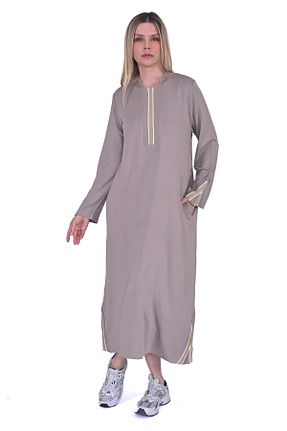 لباس حجاب بژ زنانه رگولار Invee - کد 872571362