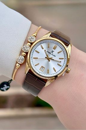 ساعت مچی طلائی زنانه 31-34 میلی متر Daniel Klein - کد 928501509