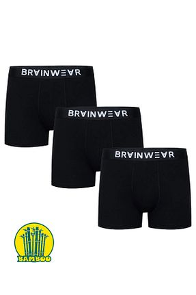 باکسر مشکی مردانه بامبو BRAINWEAR - کد 901847227