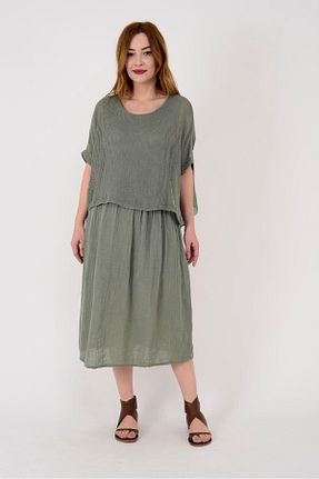 لباس خاکی زنانه بافتنی EREN STYLE - کد 865651741