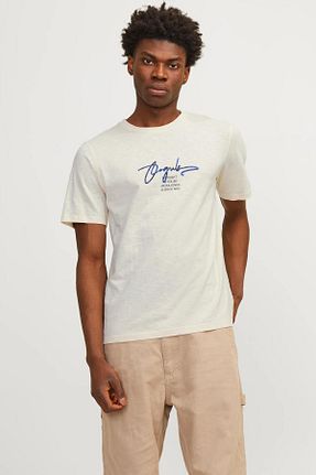 تیشرت سفید مردانه اسلیم فیت Jack & Jones - کد 826548761