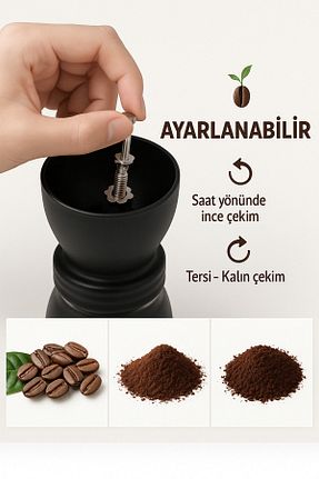 آسیاب قهوه و ادویه مشکی شیشه Vivien Home - کد 747444424