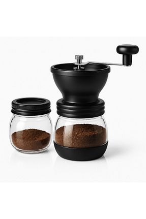 آسیاب قهوه و ادویه مشکی شیشه Vivien Home - کد 747444424