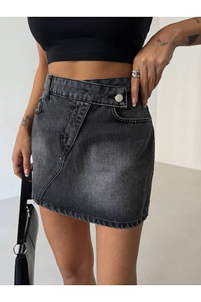 دامن مشکی زنانه جین Castivo Fashion - کد 927714645