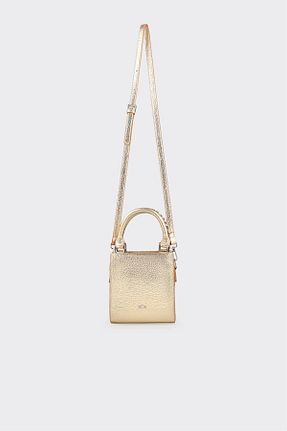 کیف دستی طلائی زنانه چرم مصنوعی Elle - کد 927748492