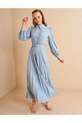 لباس حجاب آبی رگولار Kayra - کد 927715771