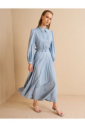 لباس حجاب آبی رگولار Kayra - کد 927715771