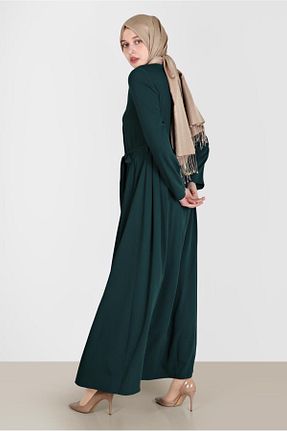 مانتو بلند حجاب سبز زنانه Alvina - کد 807724655