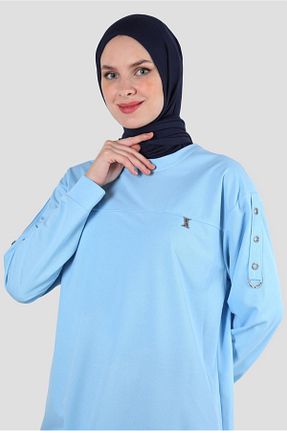 شال سرمه ای زنانه پلی استر Alvina - کد 870008669